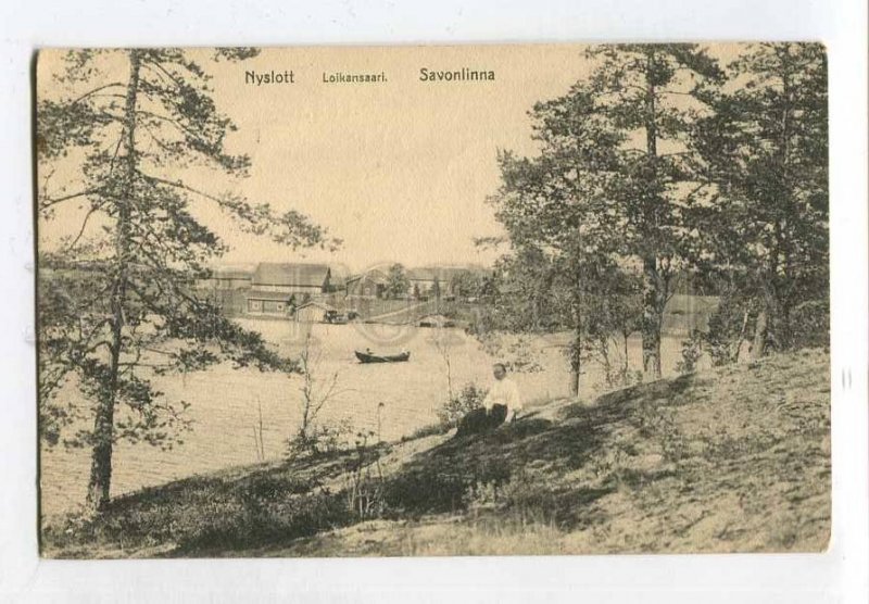 3061538 FINLAND Nyslott Savonlinna Vintage RPPC 1911 year