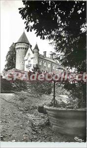 Old Postcard Busset (Allier) the castle took the old well