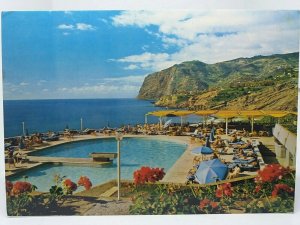 Swimming Pool at Madeira Palacio Hotel Funchal Portugal Vintage Postcard