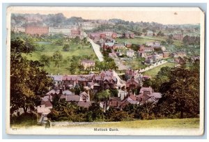 Matlock Derbyshire England Postcard Matlock Bank c1920's Unposted Antique