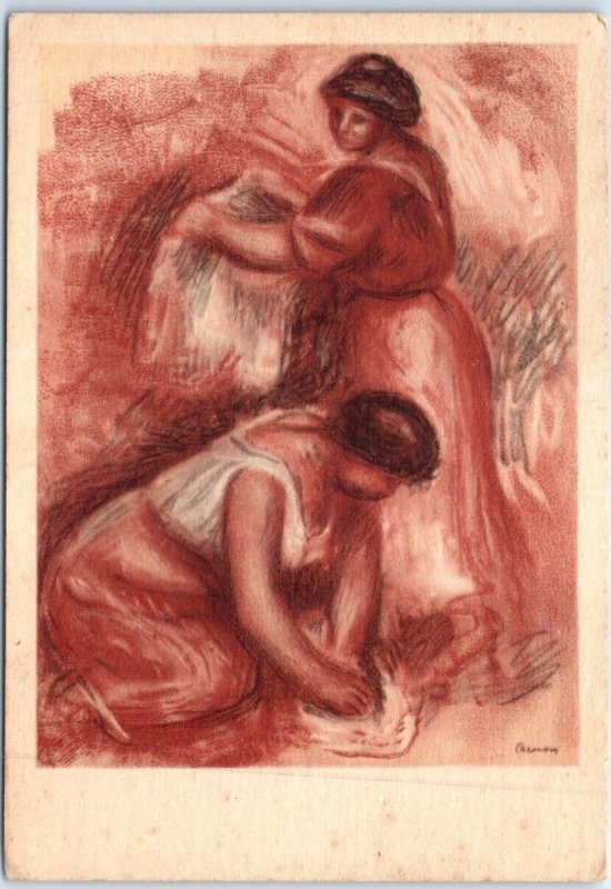 Postcard - Washerwomen By A. Renoir
