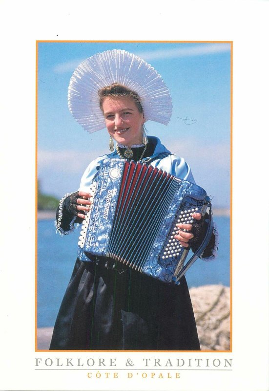 Ethnic native Postcard french Cote d Opal costume