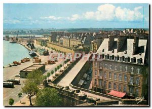 Modern Postcard Emerald Coast Saint Malo Privateer Cite Les Remparts