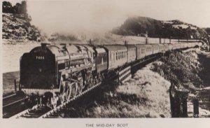 The Midday Scot Md-Day Train at Oxenholme Oxen Antique Real Photo Postcard