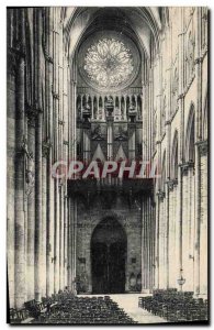 Old Postcard Organ Amiens cathedral