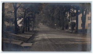 c1940s Residence Street View Chamber Of Commerce Belfast ME RPPC Photo Postcard 