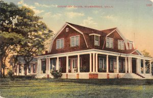 Muskogee, OK Oklahoma   COUNTRY CLUB HOUSE   ca1910's Vintage Postcard