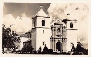 RANDOLPH FIELD TEXAS~ U S ARMY BASE-CHAPEL~1940s REAL PHOTO POSTCARD