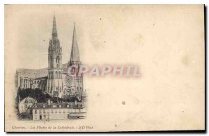 Postcard Old Chartres The Arrows of the Cathedral