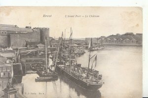 France Postcard - Brest - L'Avant Port - Le Chateau - Ref 15925A