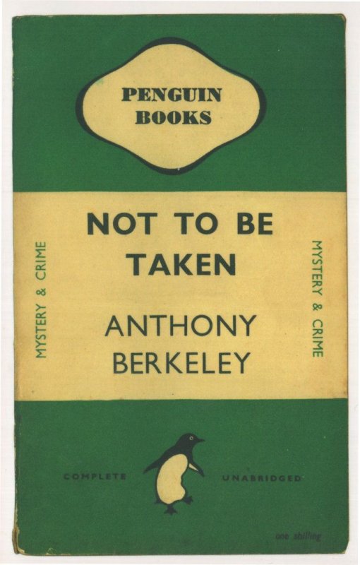 Not To Be Taken Anthony Berkeley 1946 Book Postcard