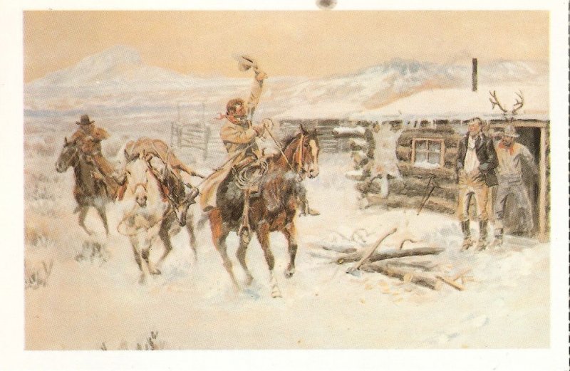 Western Scene Modern Spanish, West History Series Postcard. Size 15,5 x 10,5