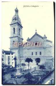 Old Postcard Xativa Collegiate