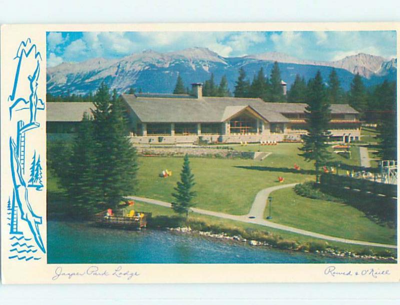 Unused Pre-1980 JASPER PARK LODGE MOTEL Jasper Alberta AB o0351