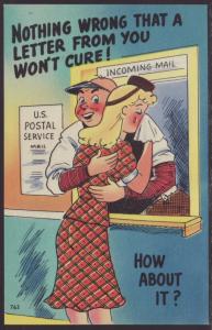Woman Crying,Comic Postcard