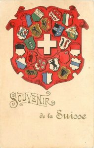 C-1905 Switzerland Souvenir Crest  Postcard undivided 22-11829