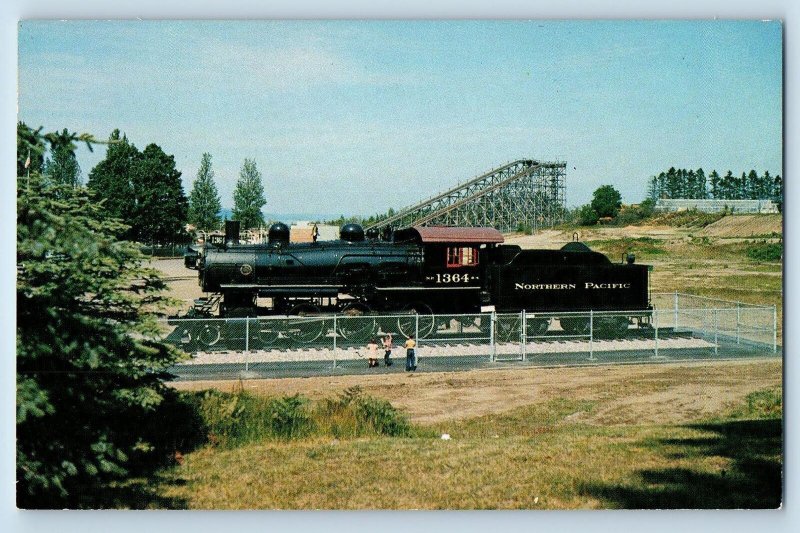 Tacoma Washington Postcard Point Defiance Park Giant 1902 Baldwin Train c1960s