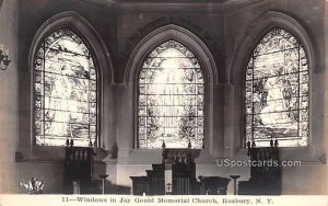 Windows in Jay Gould Memorial Church - Roxbury, New York