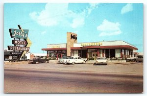 1950s CAVE CITY KENTUCKY JOLLY'S MOTEL AND RESTAURANT US-31W POSTCARD P2995