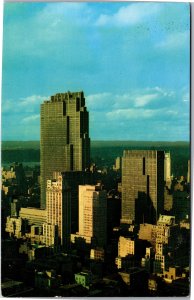 Postcard NYC Midtown Skyline with Rockefeller Center Buildings