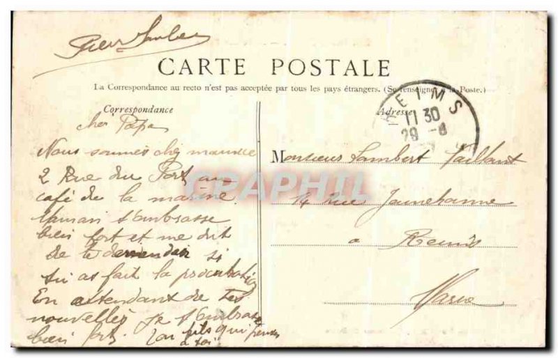 Old Postcard Saint Denis Salle des Fetes