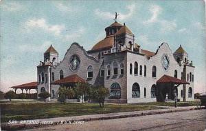 Texas San Antonio I & amp  G N Railroad Station 1909