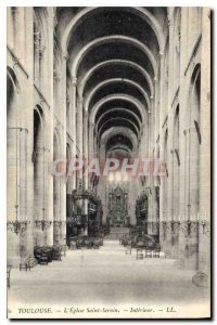 Postcard Old Toulouse St Sernin The Church Plants