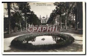 Old Postcard Monte Carlo Casino and Gardens