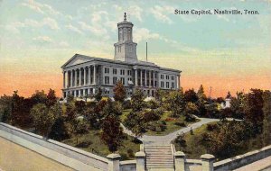 State Capitol on Hill Nashville Tennessee 1910c postcard