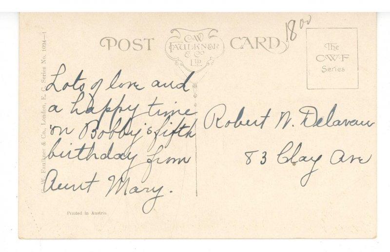 Dog & Children.  Artist: K. Feiertag