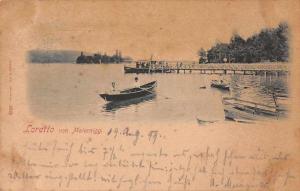 Maiernigg Austria Loretto Boats and Pier Antique Postcard J61026