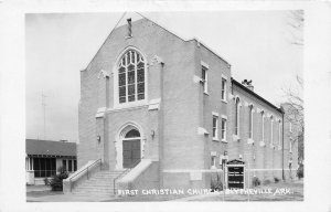 J46/ Blytheville Arkansas RPPC Postcard c1960s First Christian Church 160