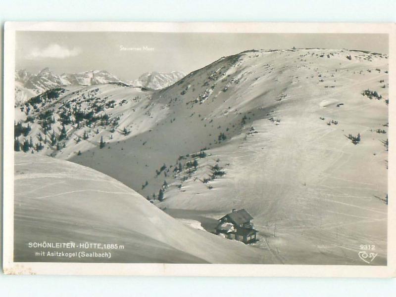 old rppc SCHONLEITENWEG SAALBACH-HINTERGLEMM Zell Am See Salzburg Austria i3305