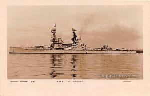 HMS St Vincent Military Battleship Unused 