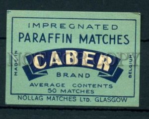 500799 BELGIUM CABER parafin Vintage match label