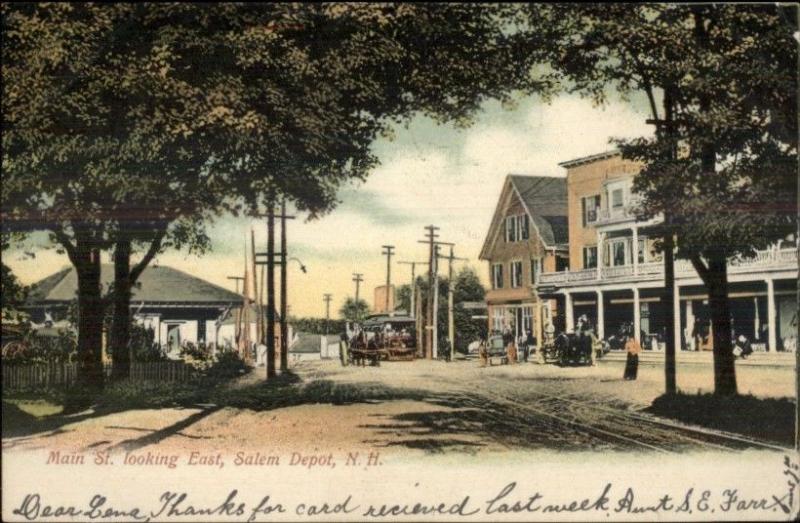 Salem Depot Main St. c1905 Postcard