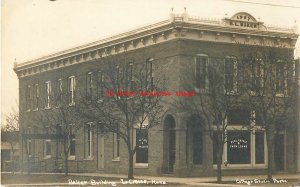KS, La Crosse, Kansas, RPPC, Baker Building, Exterior View, Cottage Studio Photo