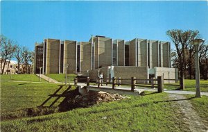 DeKalb Illinois 1960s Postcard Math-Psych Building Northern Illinois University
