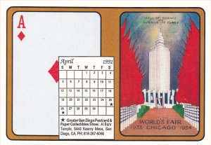 1992 Playing Card Calendar Series April