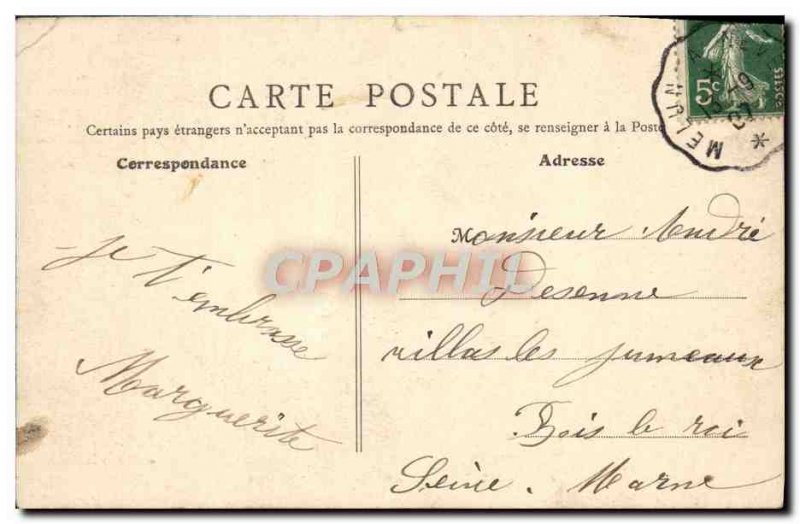 Old Postcard Pougues les Eaux Les Biches Park