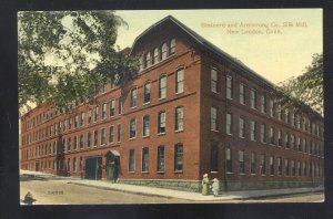 NEW LONDON CONNECTICUT BRAINARD AND ARMSTRONG SILK MILL VINTAGE POSTCARD