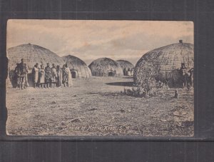 SOUTH AFRICA, NATIVE KRAAL, c1910 ppc., unused.