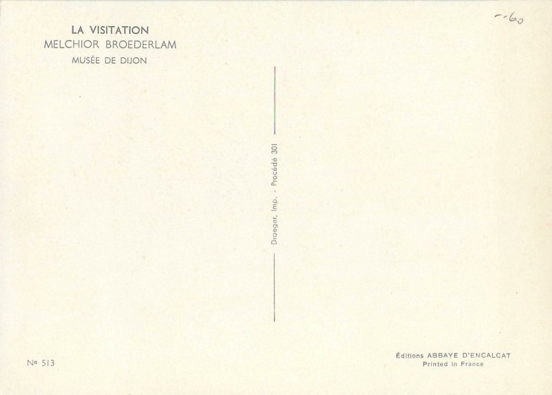 Postkarte Visitation Melchior Broederlam Musee Dijon