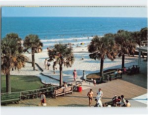 Postcard The Boardwalk at the Pavilion Area, Greetings From Myrtle Beach, S. C.