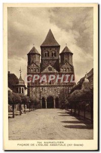 Old Postcard Marmoutier Facade De L & # 39eglise Abbey