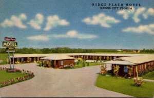 Florida Haines City Ridge Plaza Motel 1957 Curteich