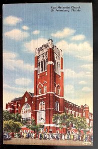 Vintage Postcard 1943 First Methodist Church, St. Petersburg, Florida (FL)