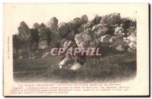 Old Postcard Moulins Les Rochers De pyrometers Hantes By The Legend Farfadets