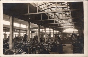 Occupational Machine Shop Interior Factory Nevers France Photo Postcard Z15