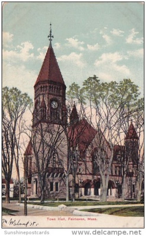 Town Hall Fairhaven Massachusetts 1908